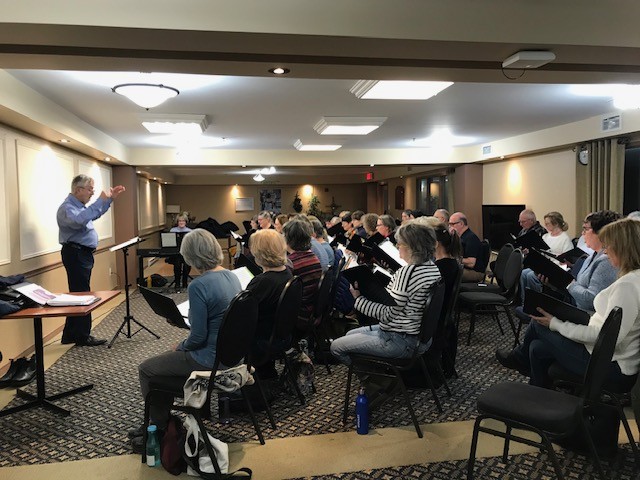 Choeur en répétition janvier 2026